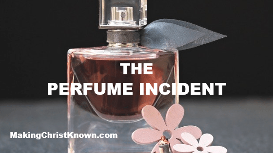 Jesus is annointed with perfume
